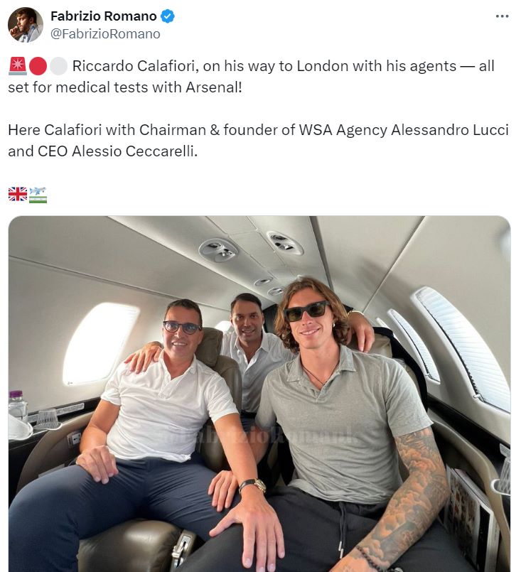 Hình ảnh độc quyền được Romano đăng tải trên X.